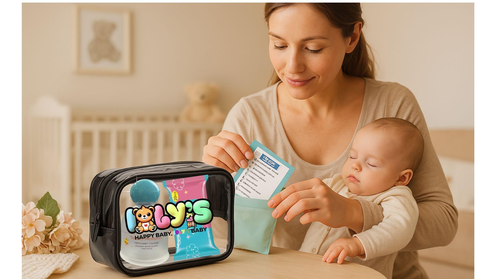 Ioly's Tender Moments cologne mist, lightweight scent for newborns and toddlers.