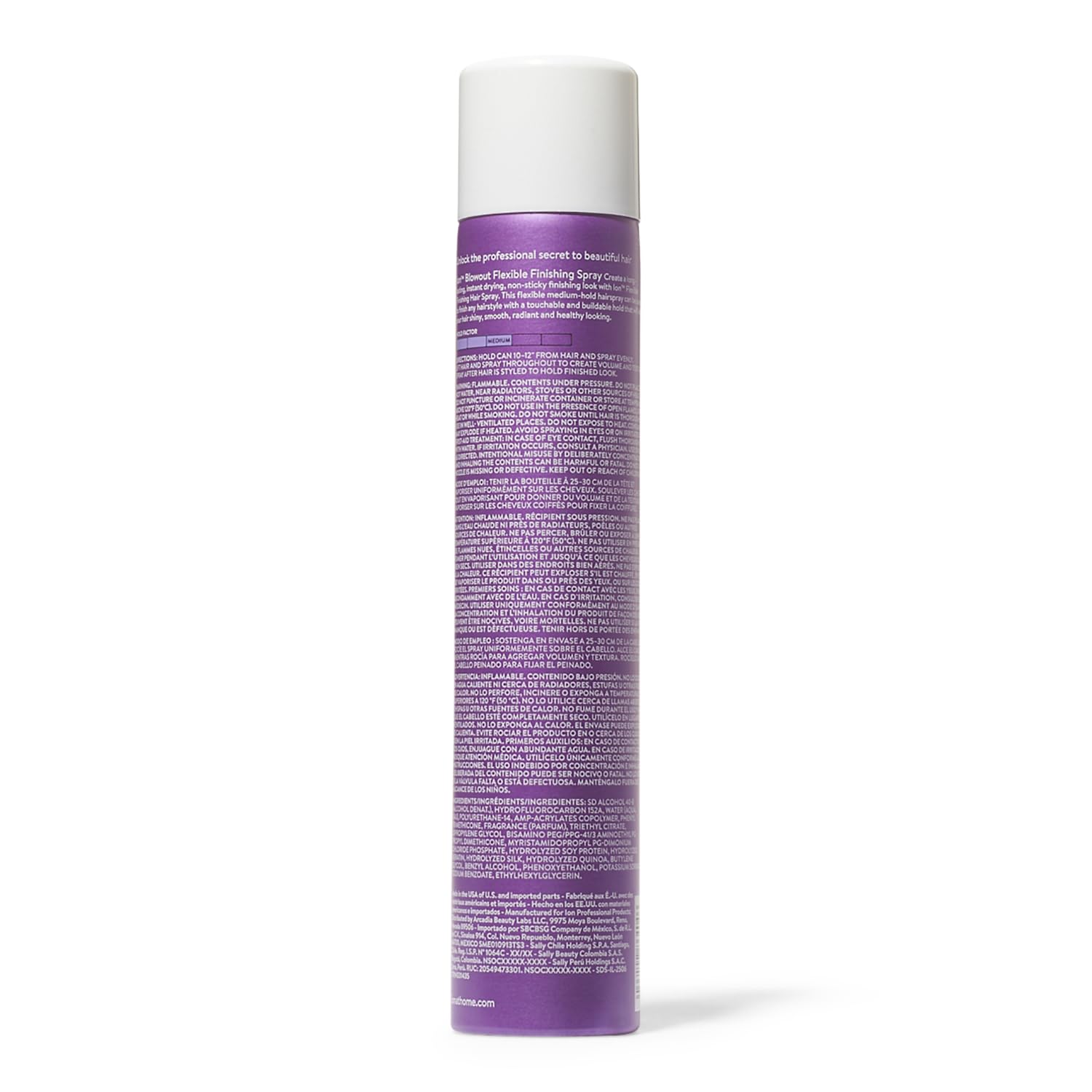 ion Flexible Hair Spray mist for quick-dry styling on the go.