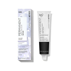 Ion Silver Pearl permanent creme hair color box highlights vegan formula for long-lasting shade