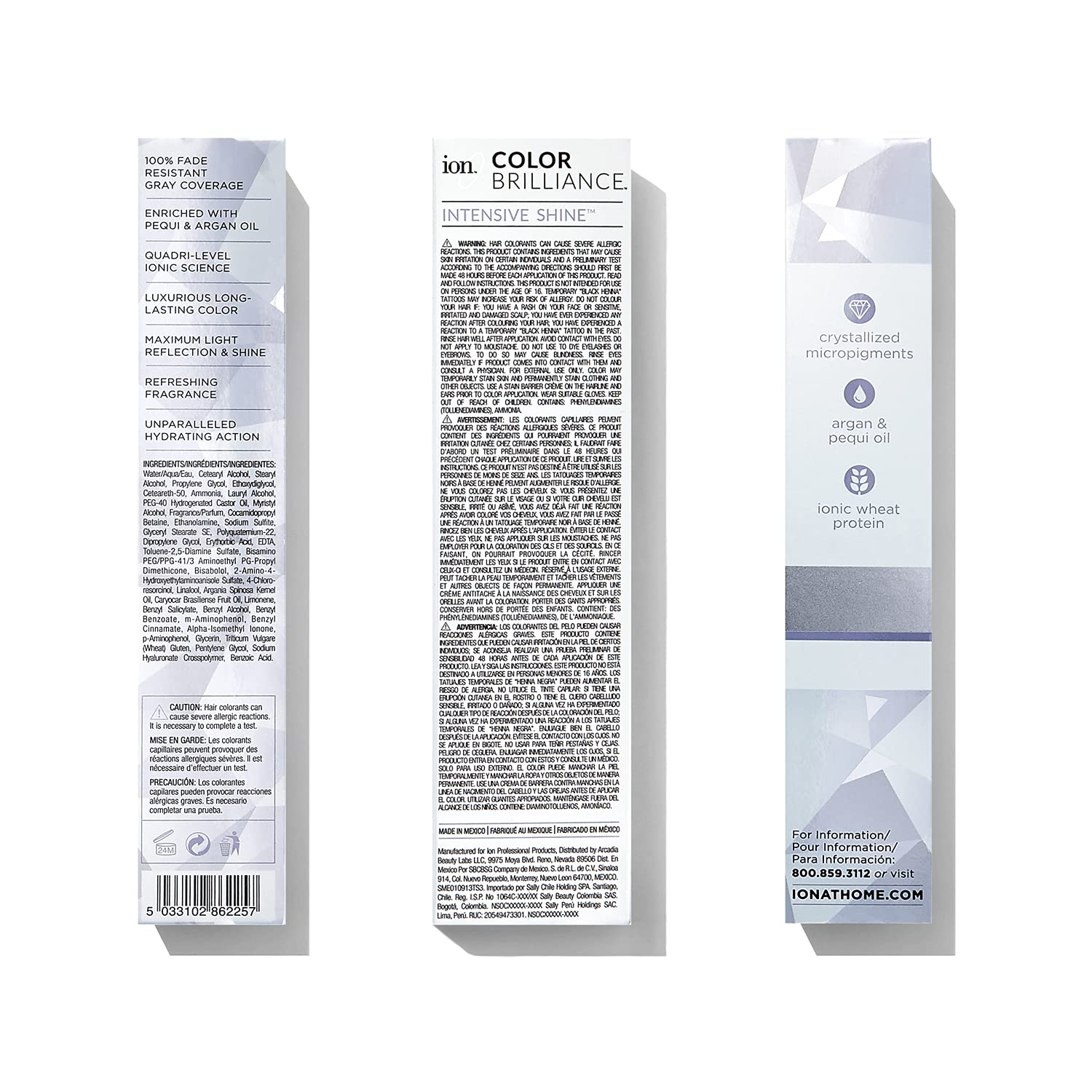 Ion Silver Pearl permanent creme hair color developer bottle supplies consistent mixing and results