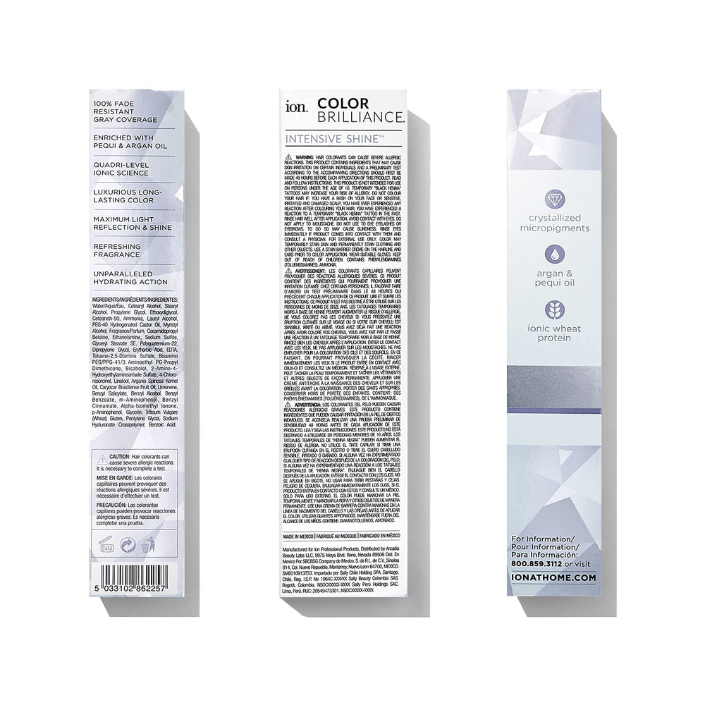 Ion Silver Pearl permanent creme hair color developer bottle supplies consistent mixing and results