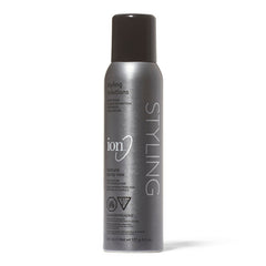 ion Texturizing Spray Wax bottle shows definition and flexible hold.