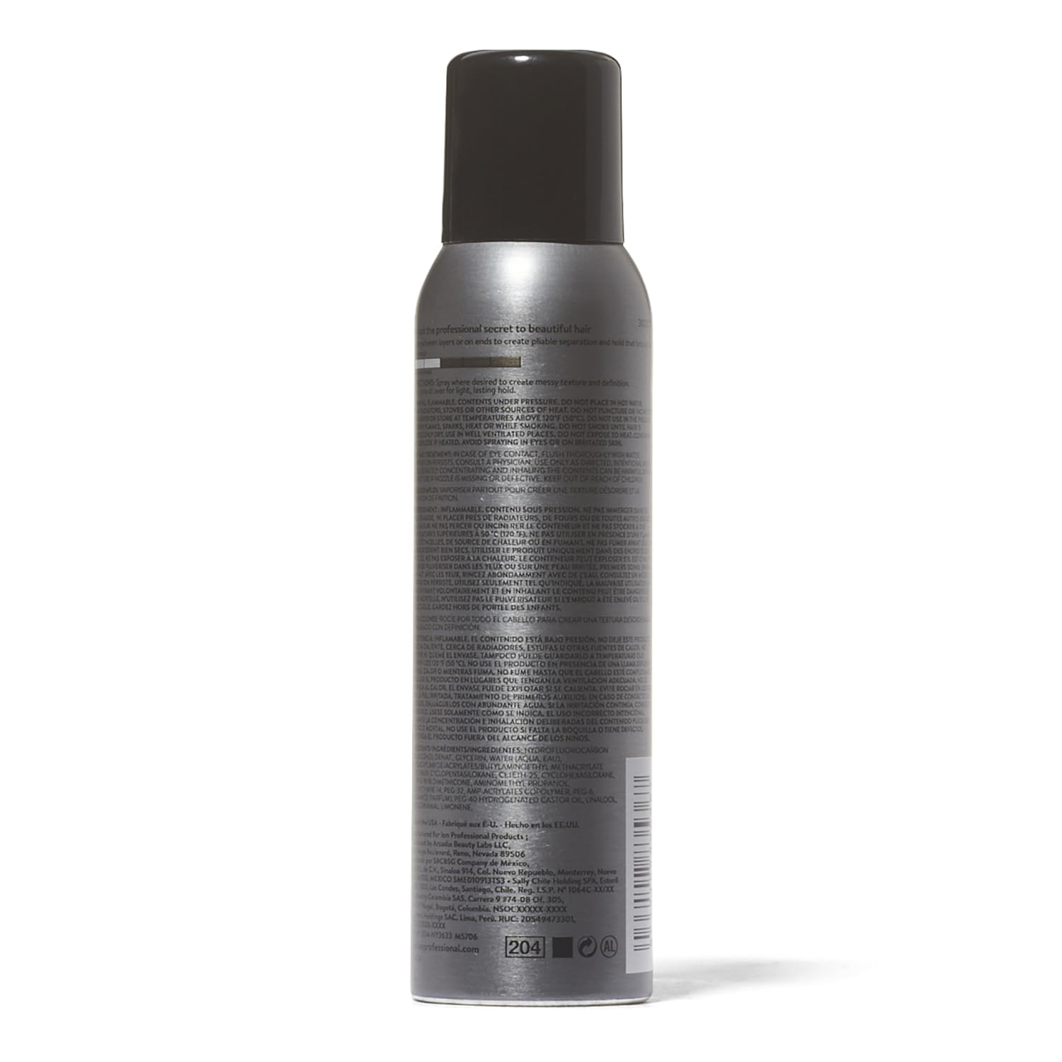 ion Texturizing Spray Wax nozzle delivers lightweight hold for versatile styles.