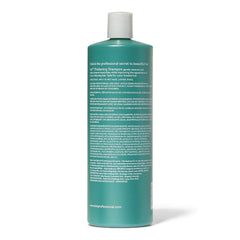 Ion Thickening Shampoo bottle pour, suggesting a rich lather for fine hair.