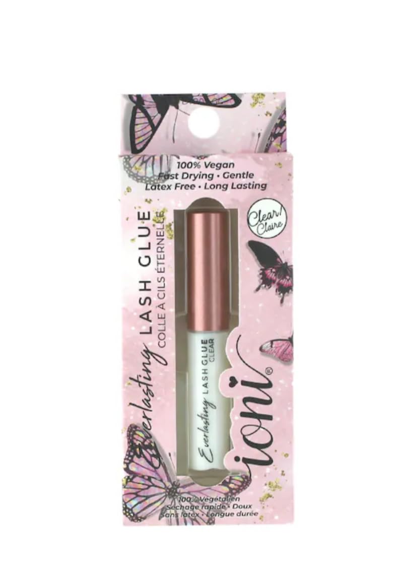 IONI Everlasting Lash Glue black bottle closeup for secure lashes all day