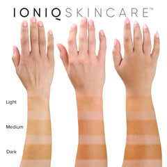 IONIQ Skincare TAN cartridge aloe vera fragrance enhances refreshing tanning experience.