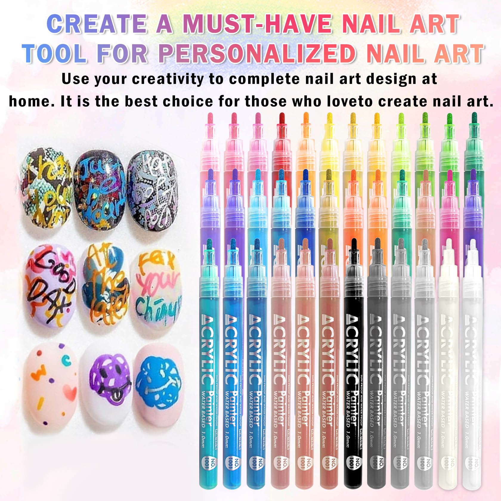 IONSGAKO home nail art kit for professional-looking results.