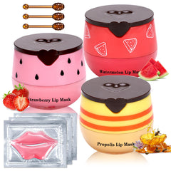IONSGAKO honey pot lip balm jar with hidden brush for quick moisture.