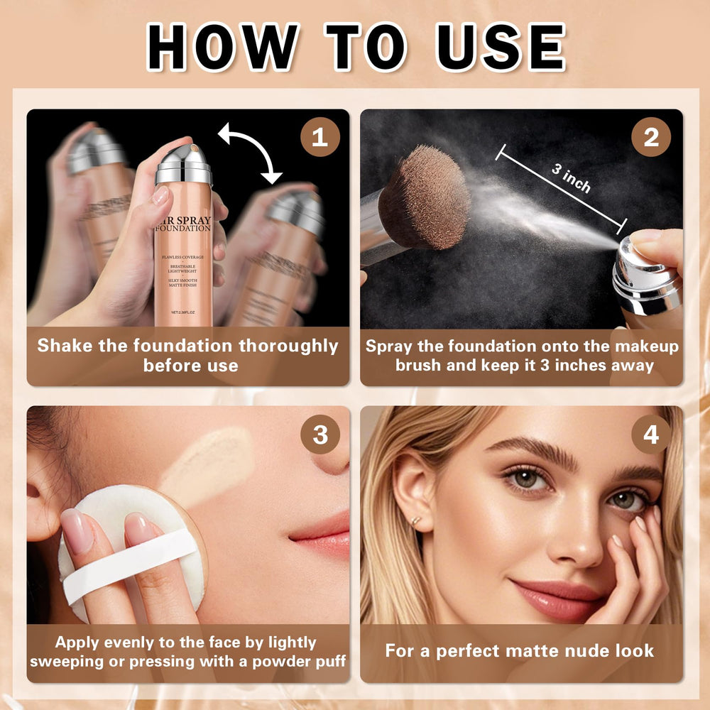 IONSGAKO Included Makeup Brush precise application for flawless results