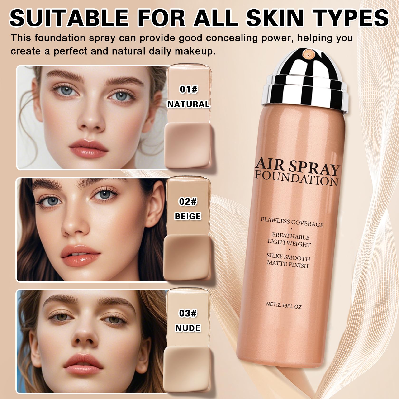 IONSGAKO Latex Puffs soft puffing for even powder transfer