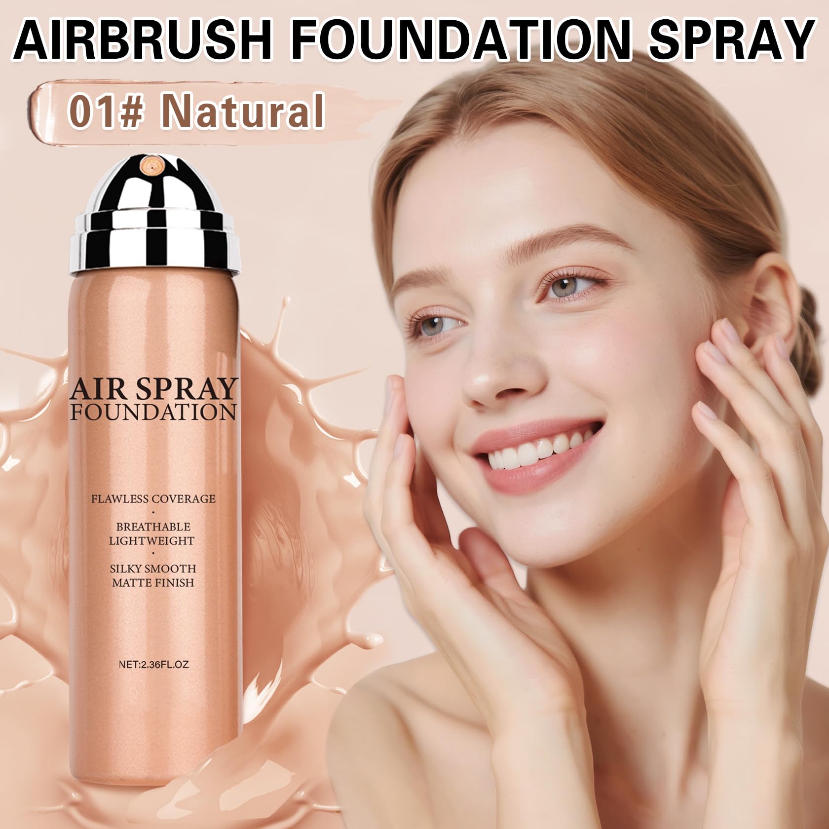 IONSGAKO Silk Finish Foundation Application easy smooth distribution