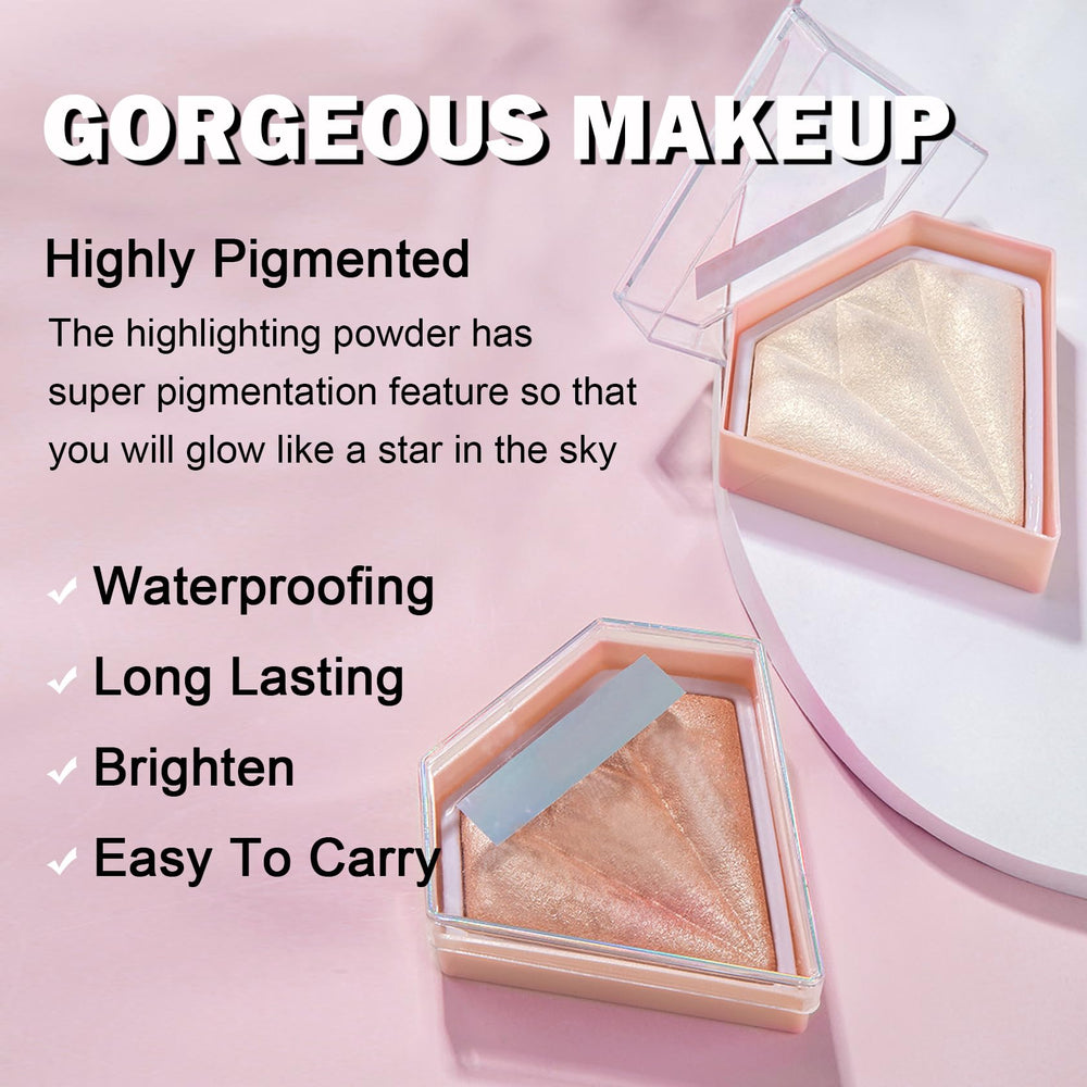 IONSGAKO highlighter provides a long-lasting, water-resistant finish for all-day wear.