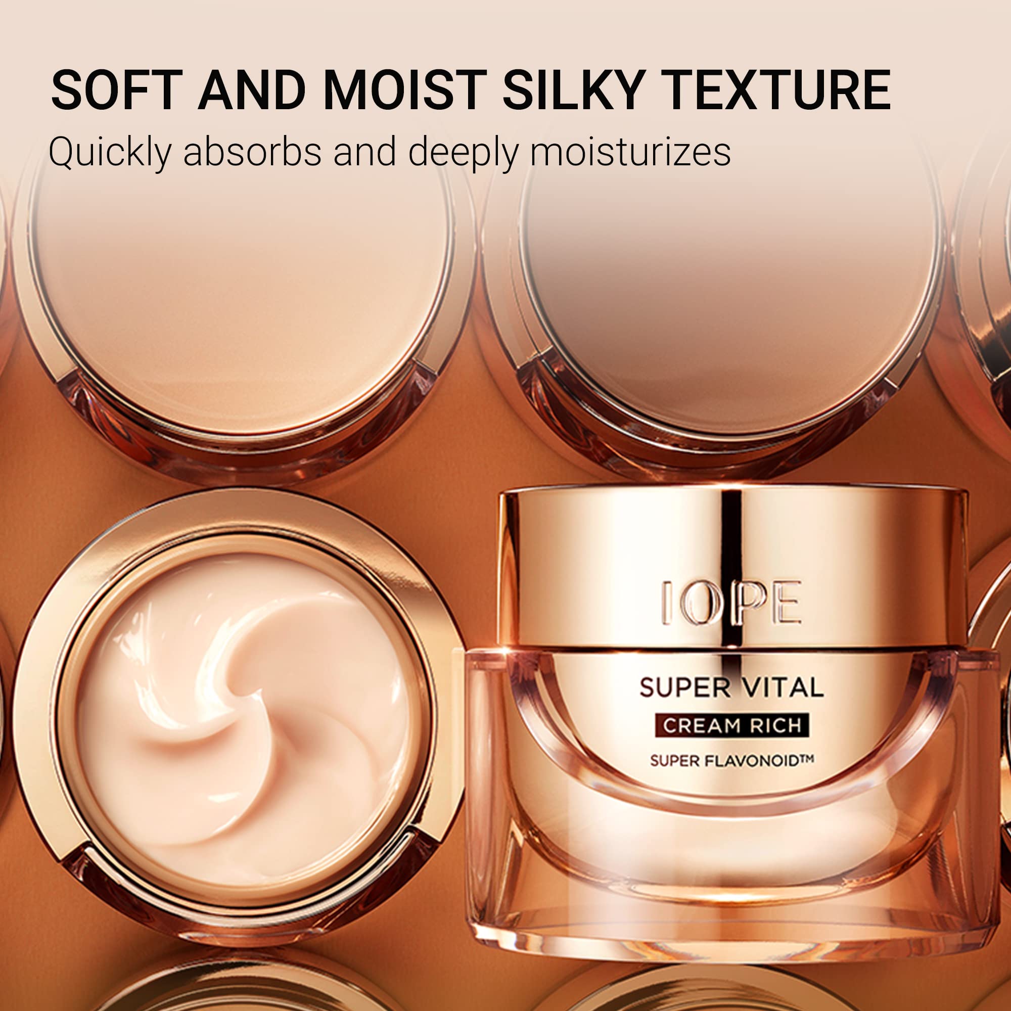 IOPE hydration glow on skin close-up emphasizing moisturized, radiant complexion