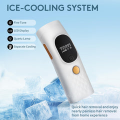 Iouniya auto mode enables rapid hair removal on large areas.