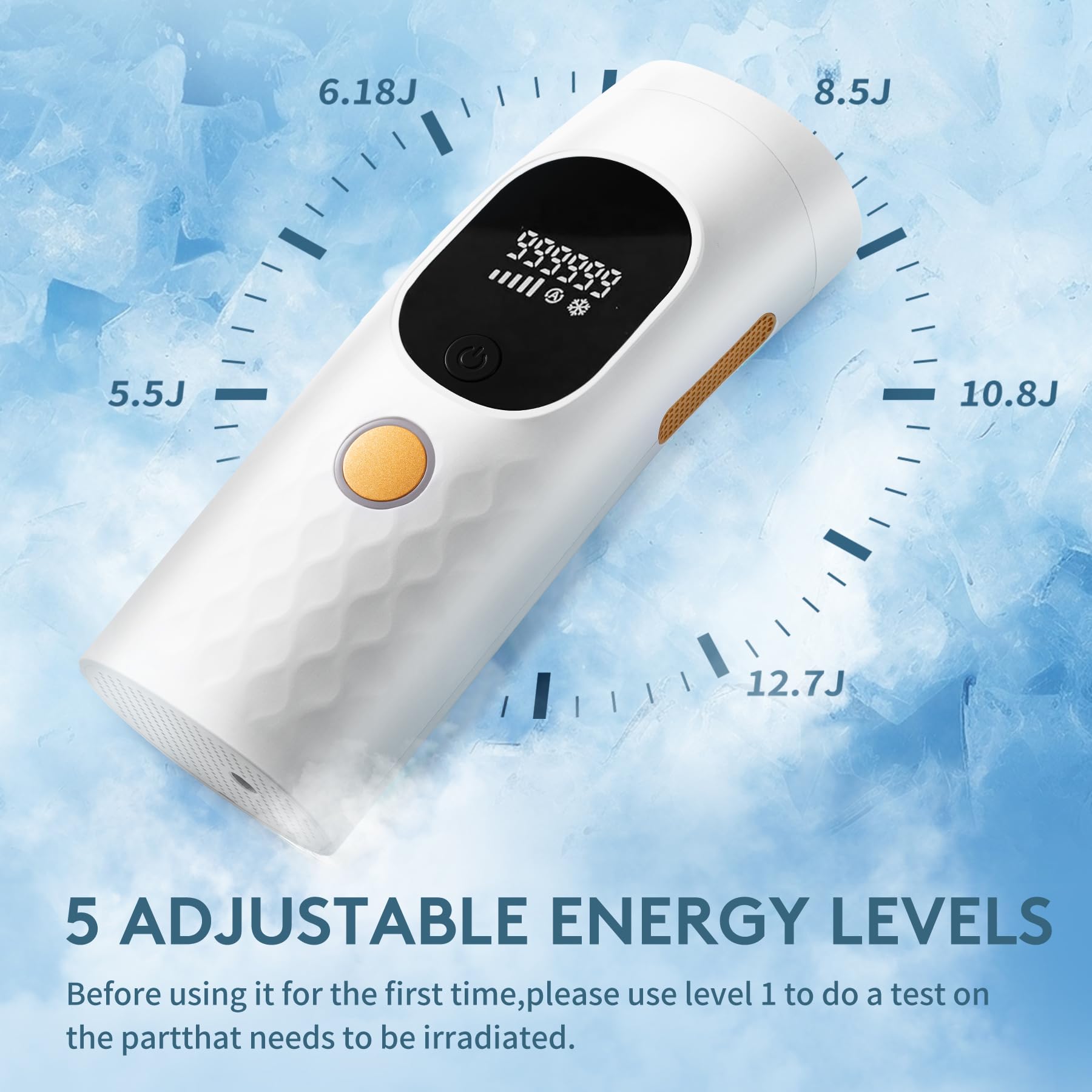 Iouniya ice cooling technology keeps treatment comfortable on sensitive skin.