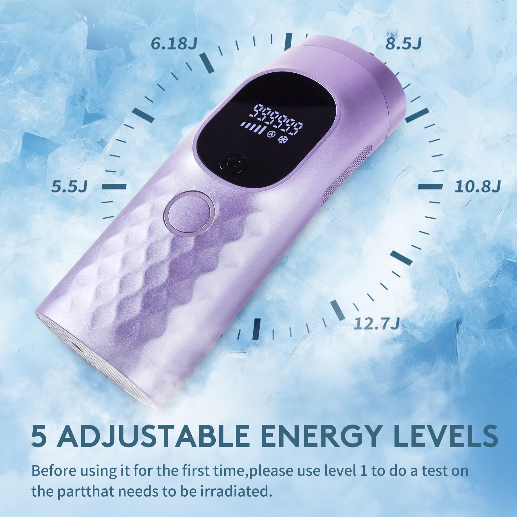 Iouniya laser hair removal device side view for home use