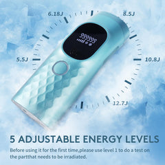 Iouniya ice cooling close-up demonstrates skin protection during treatment.