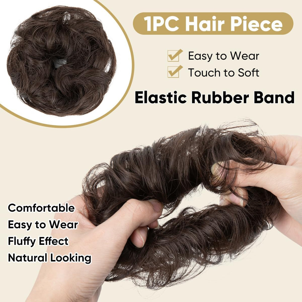 IOVOIMMSL cat ears bun styling option for playful high bun looks.