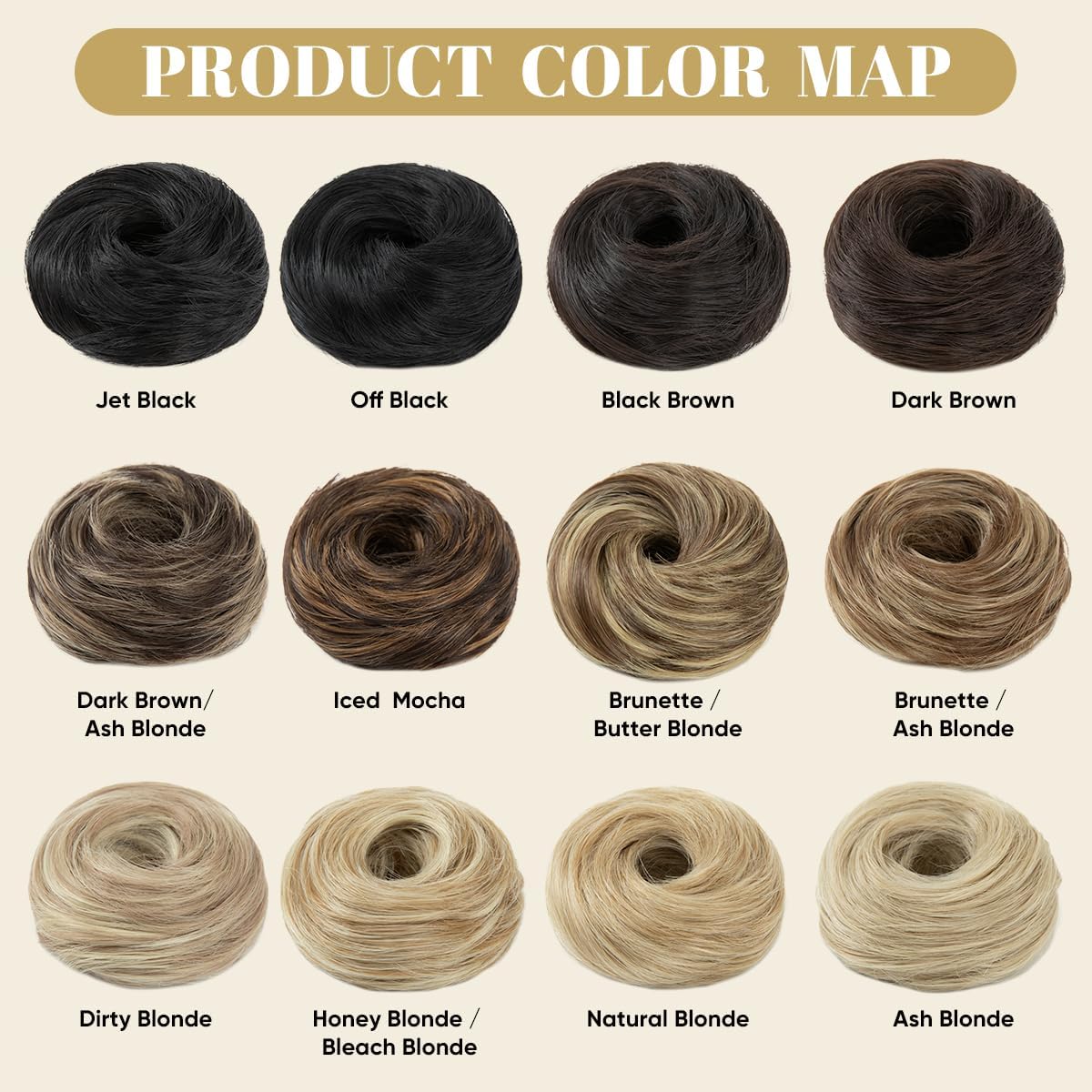 IOVOIMMSL lightweight synthetic curls bun adds effortless lift without heaviness.