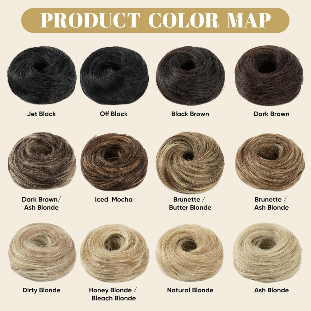 IOVOIMMSL lightweight synthetic curls bun adds effortless lift without heaviness.