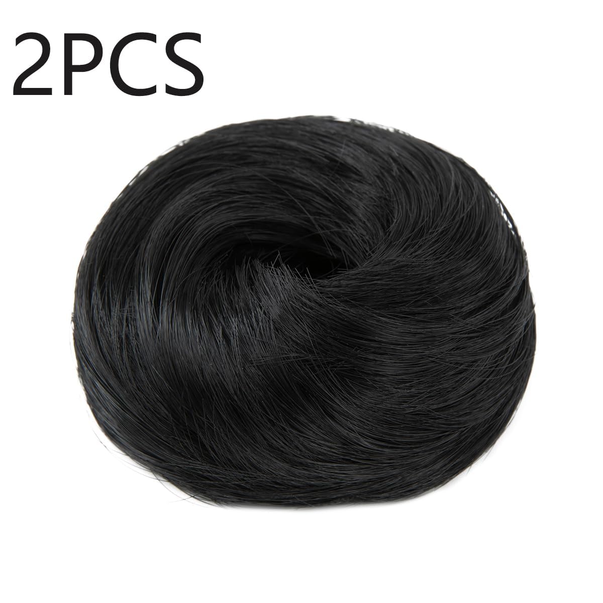 IOVOIMMSL mini curly bun piece; ideal for quick updos and casual styles.