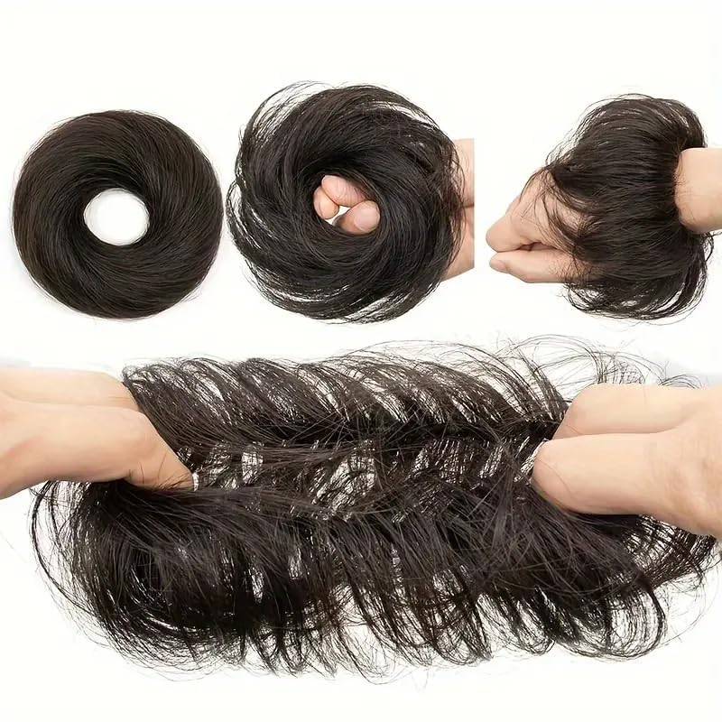IOVOIMMSL thin hair friendly bun accessory creates visible volume.