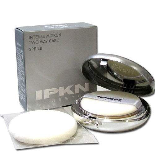 IPKN Intense Micron Two Way Cake compact SPF 28 PA++ No.23 Natural Beige for buildable coverage