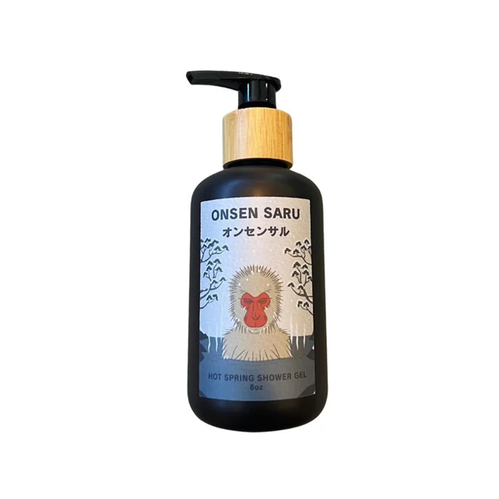 IPPINKA Onsen Saru shower gel bottle with pump for easy spa-like cleansing