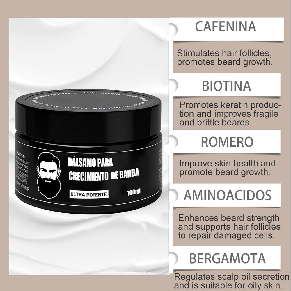 ipxkwll beard-stimulating balm application shows easy circular massage for absorption.