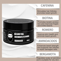 ipxkwll beard-stimulating balm application shows easy circular massage for absorption.