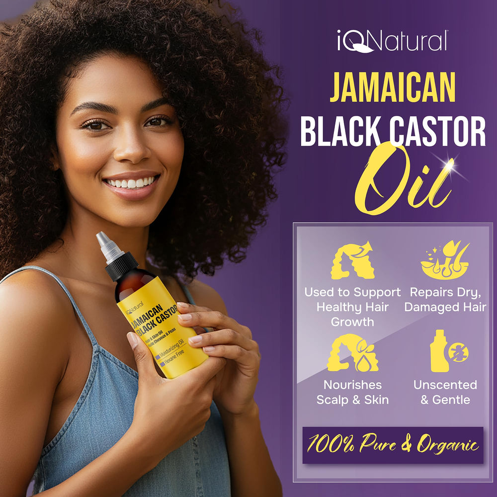 IQNATURAL 2-pack packaging shown for hair and skin care routine