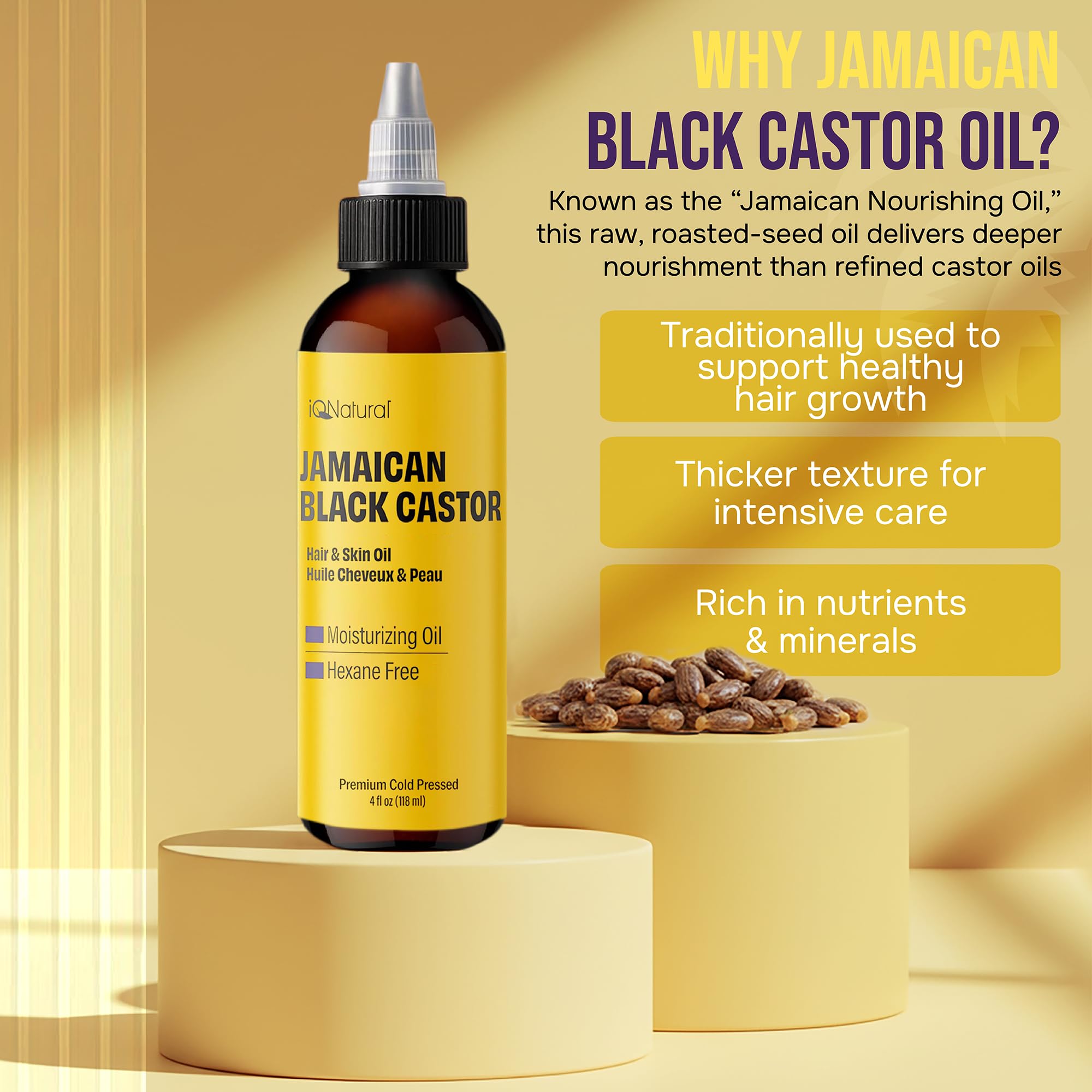 IQNATURAL oil near eyelashes for gentle conditioning and eyelash care