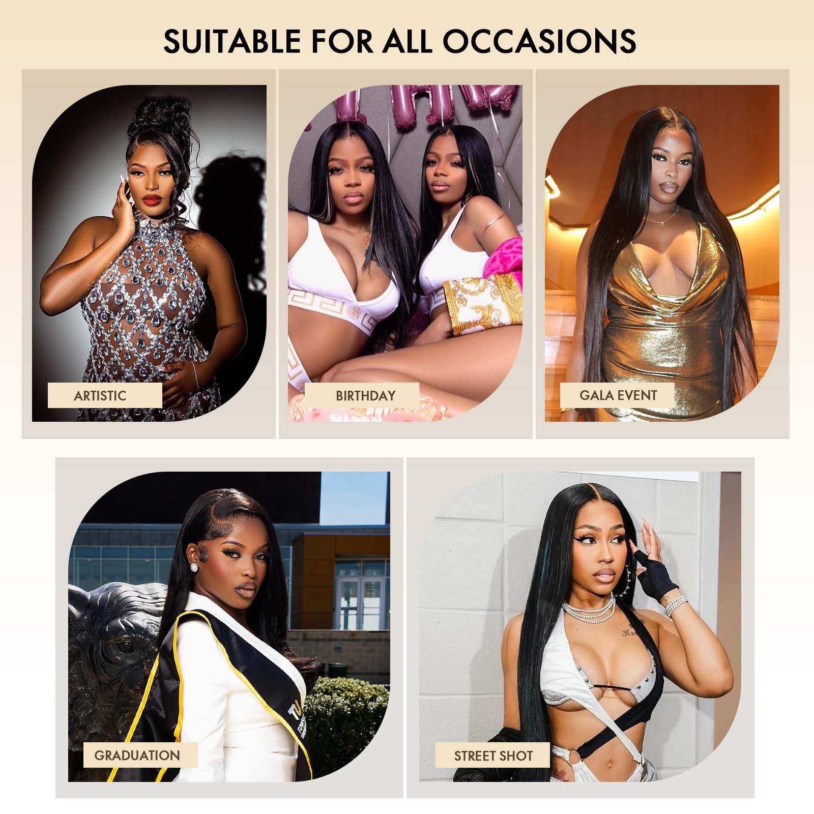IQOMOQ versatile styling: dye, curl, or straighten to fit occasions.
