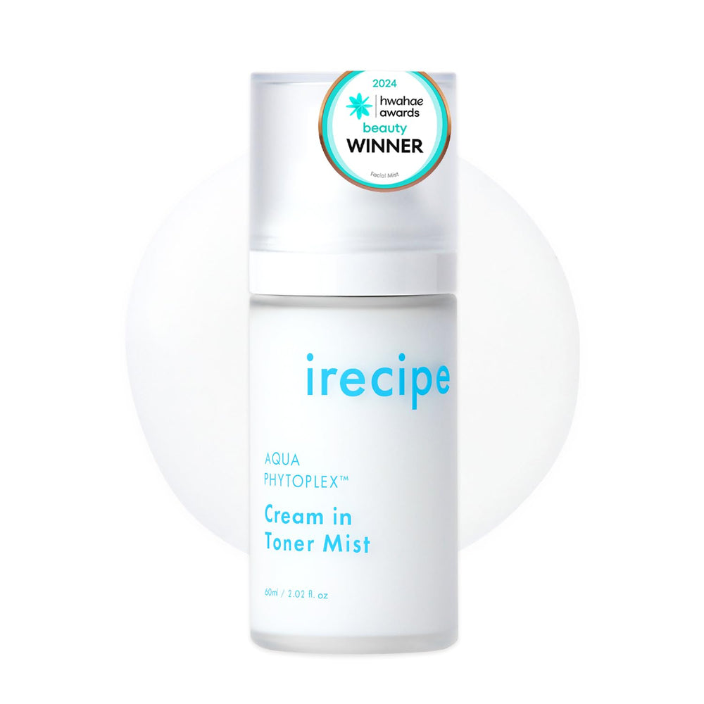 IRECIPE Aqua Phytoplex Cream-Toner Mist bottle for daily hydrating skincare