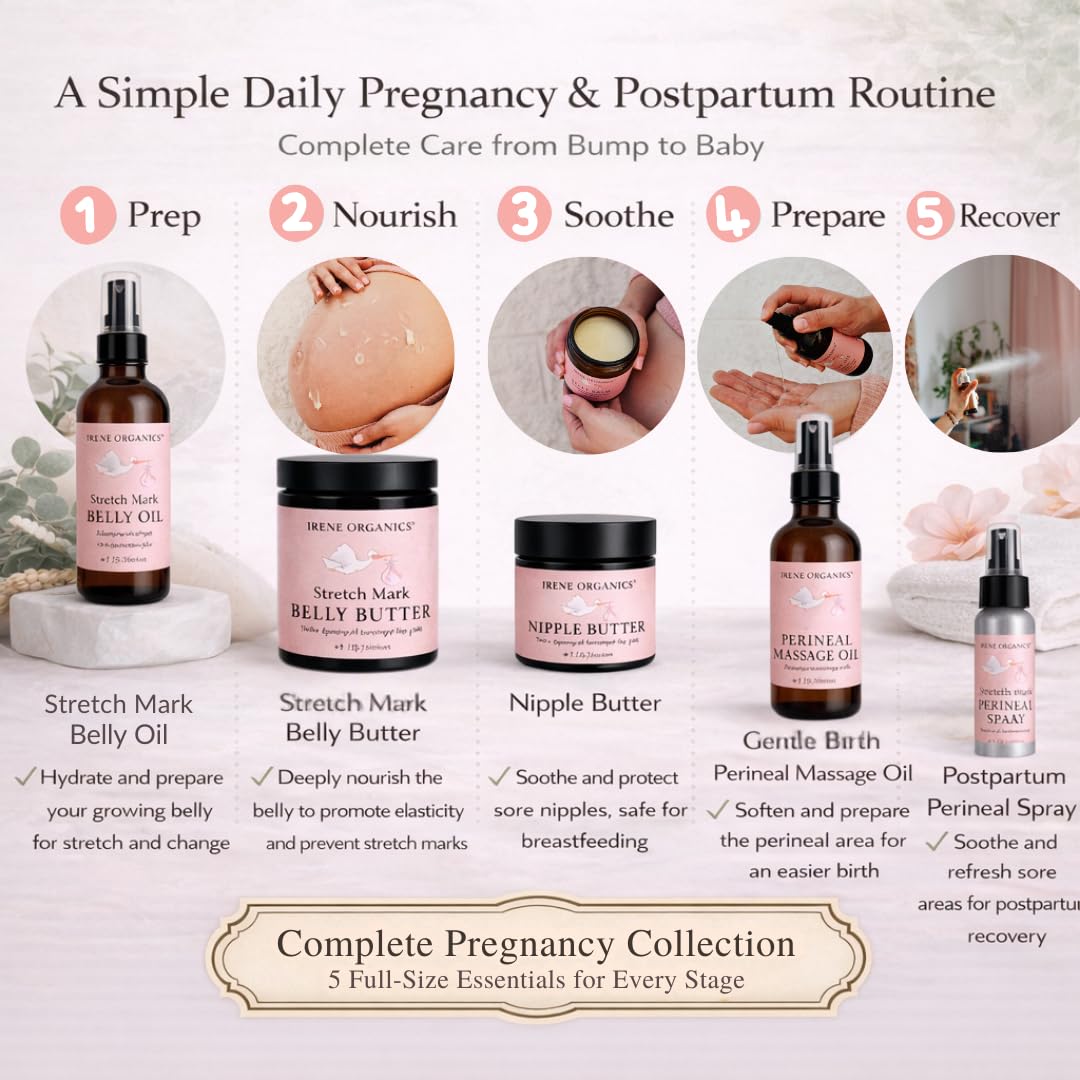 Irene Organics Cooling Perineal Spray delivers soothing postpartum relief.