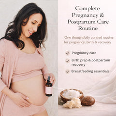 Irene Organics Perineal Massage Oil helps prepare the body for delivery.