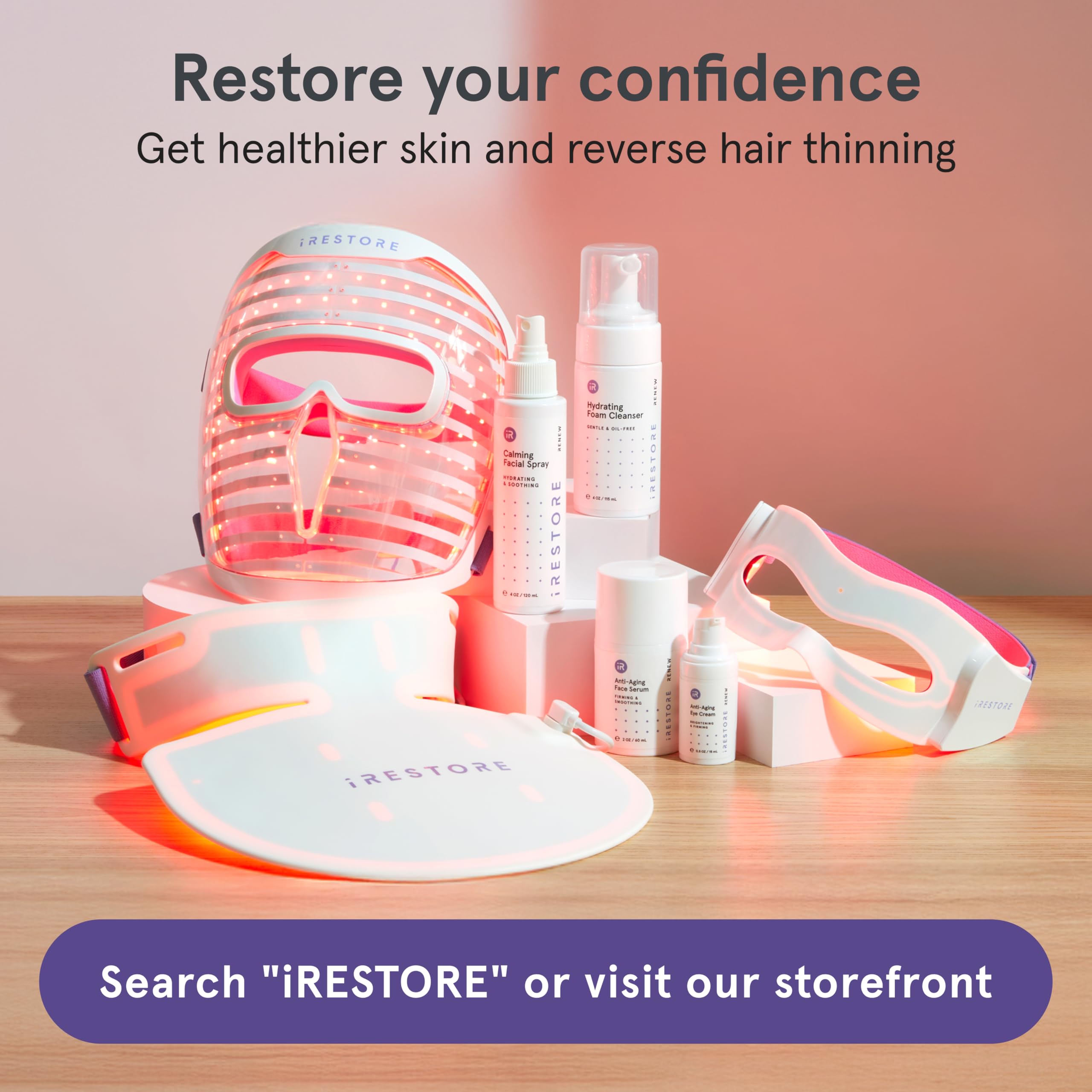 irestore eye mask offers a spa-like feel at home.