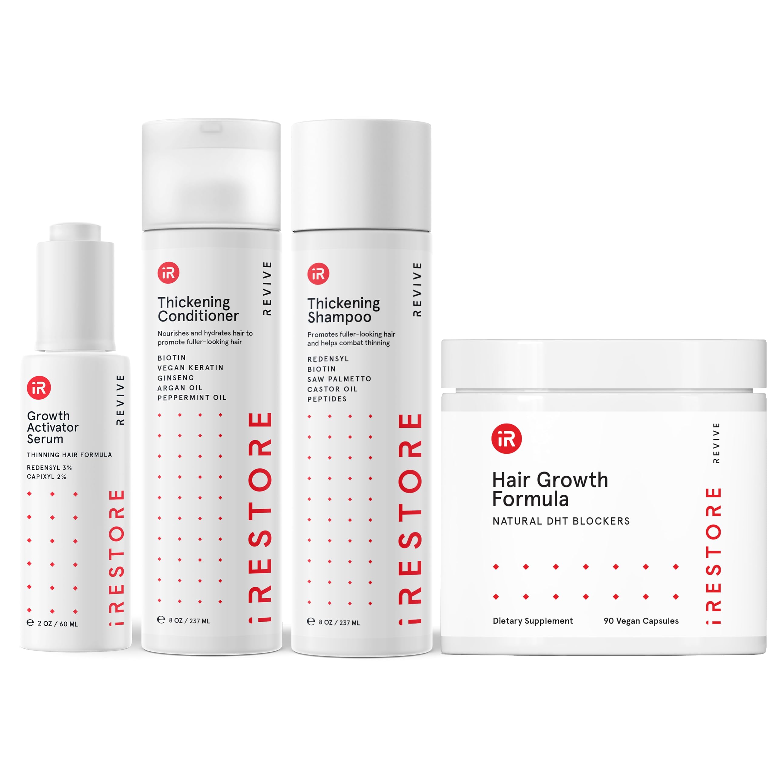 irestore Max Growth Bundle serum bottle for thicker look