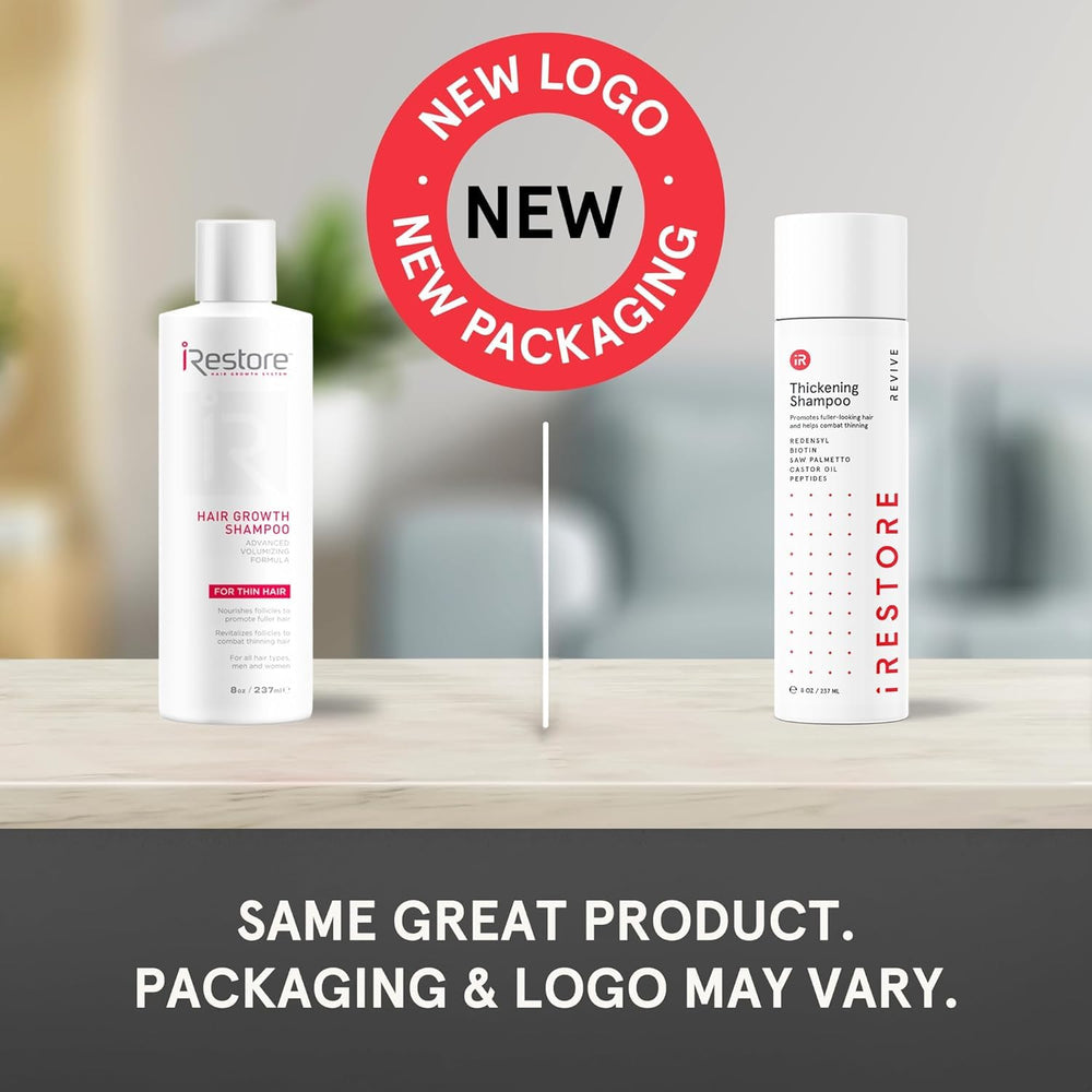 iRestore no parabens packaging appeals to clean beauty preferences.