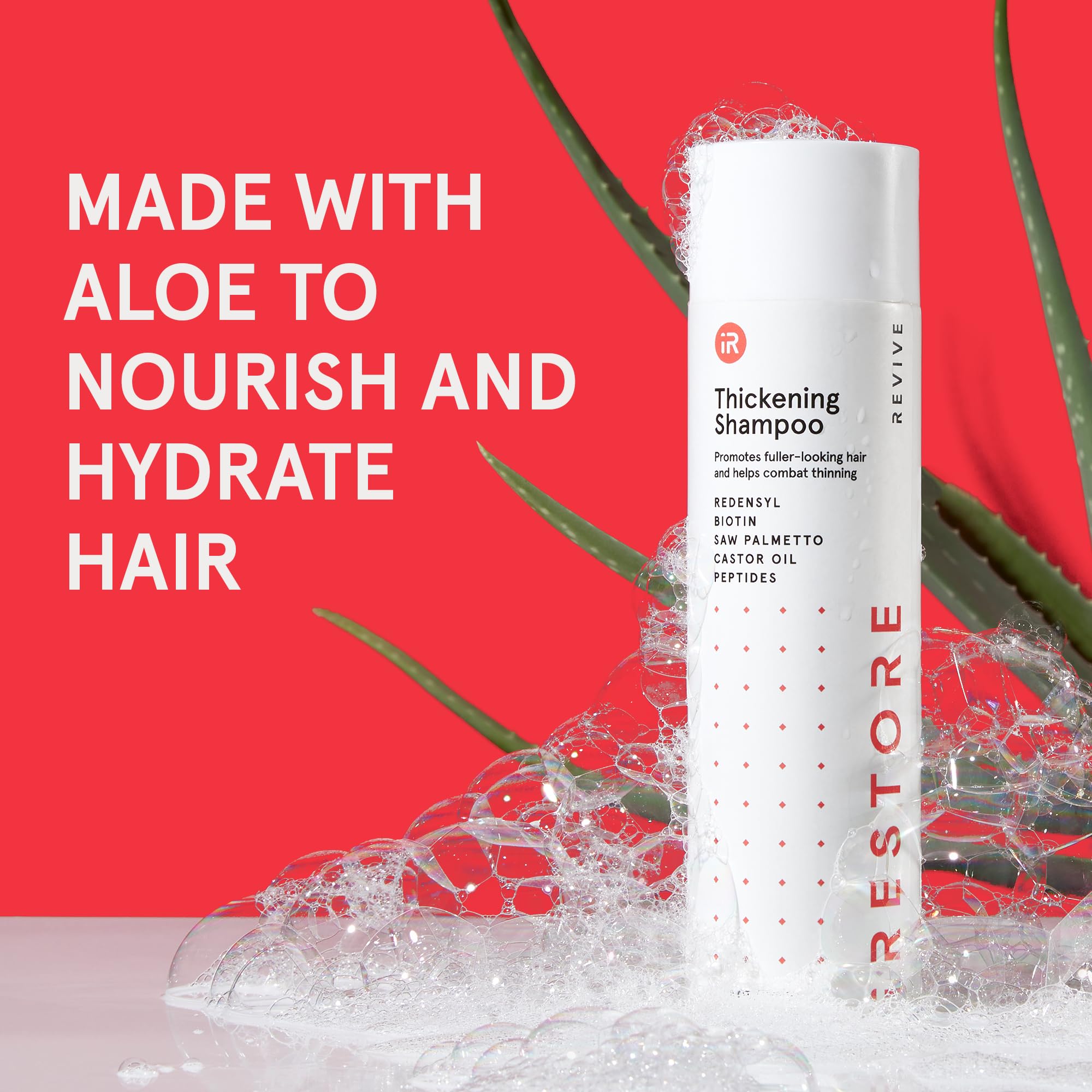 iRestore scalp health boost emphasizes nourished roots and enhanced body.