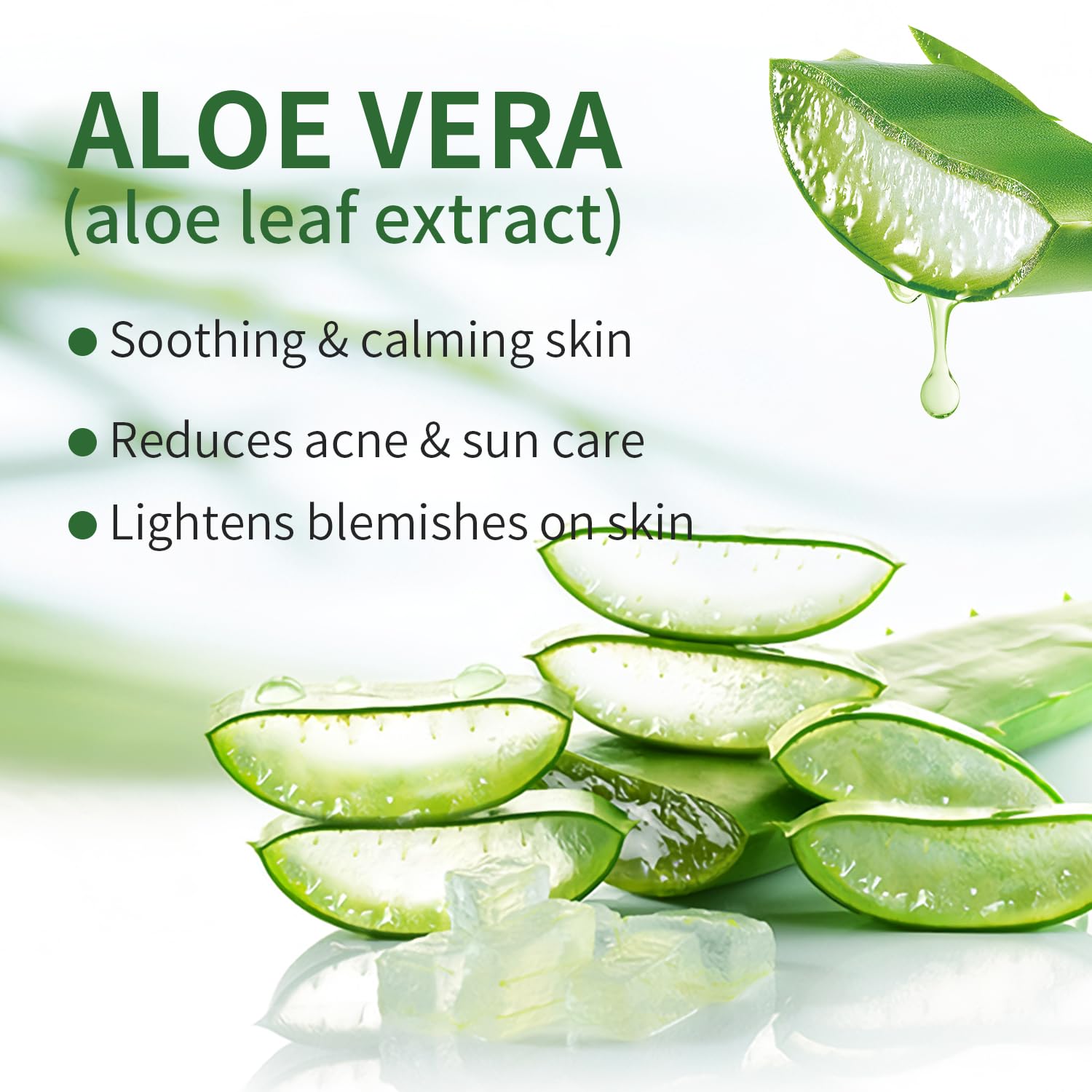 IREV Aloe Vera mask restores a refreshing effect on the skin.