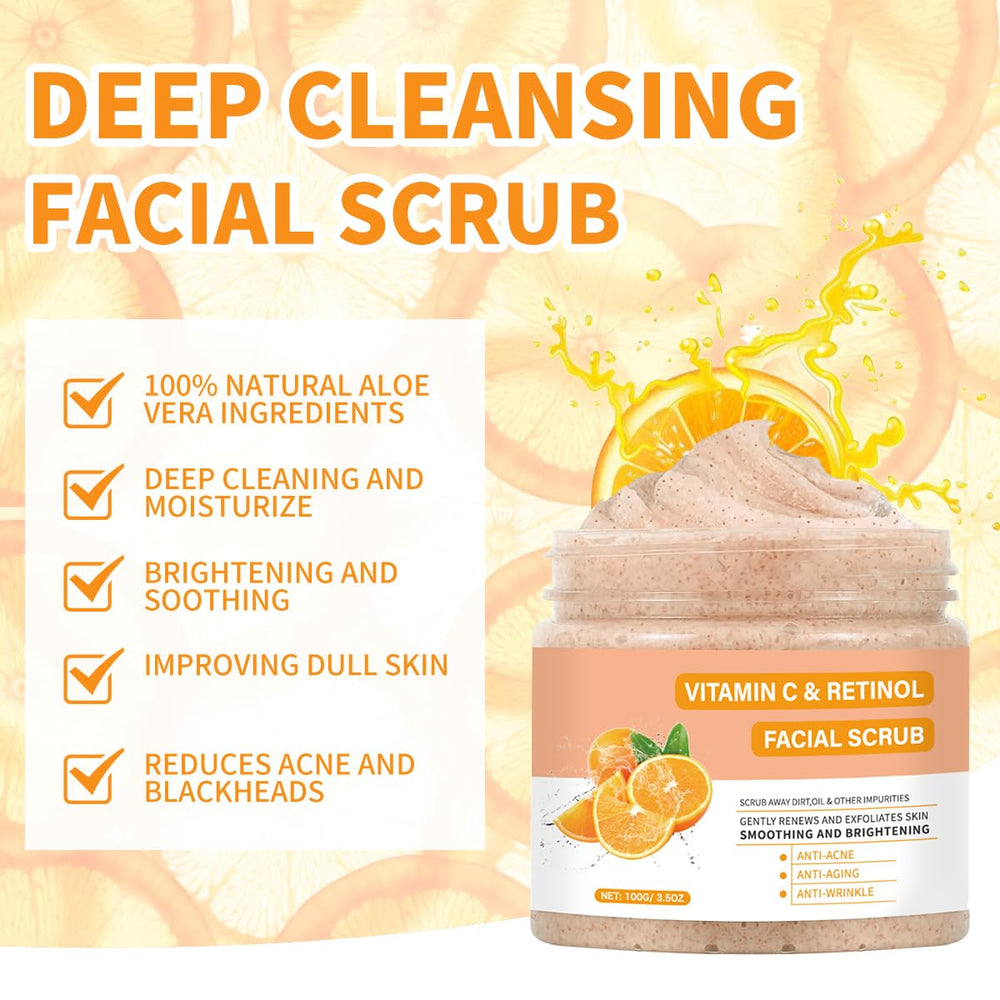 Circular massage motion demonstrated with damp skin using IREV scrub.