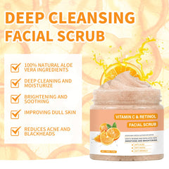Circular massage motion demonstrated with damp skin using IREV scrub.