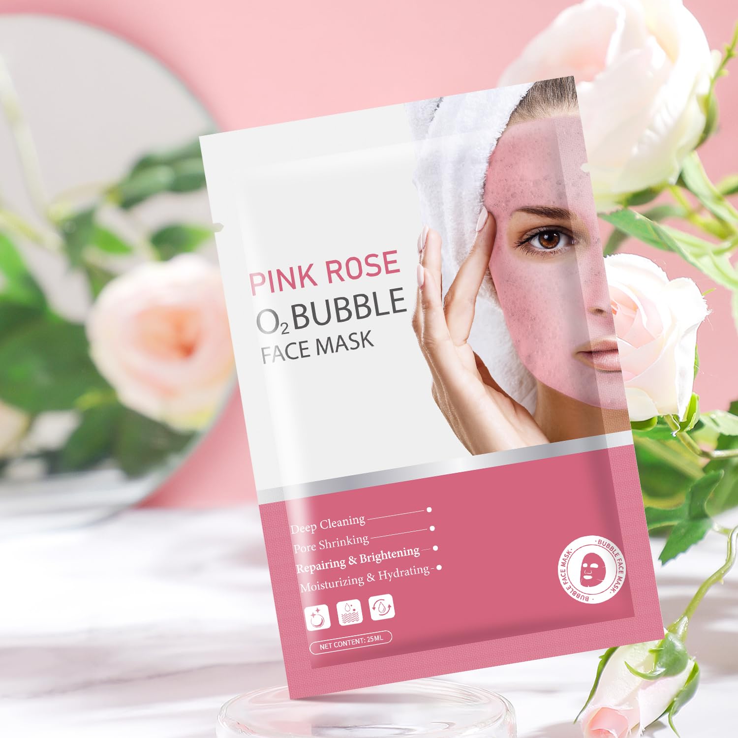 IREV mask removal showing clean, refreshed skin after use.