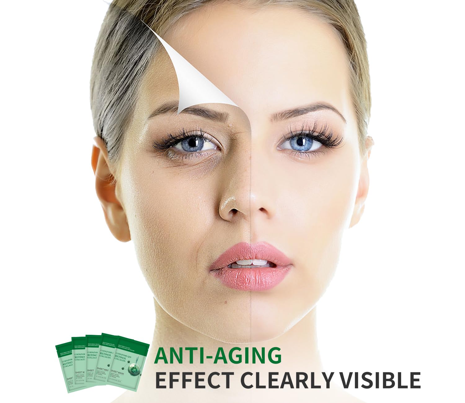 Mask being applied for immediate hydration and plump look.