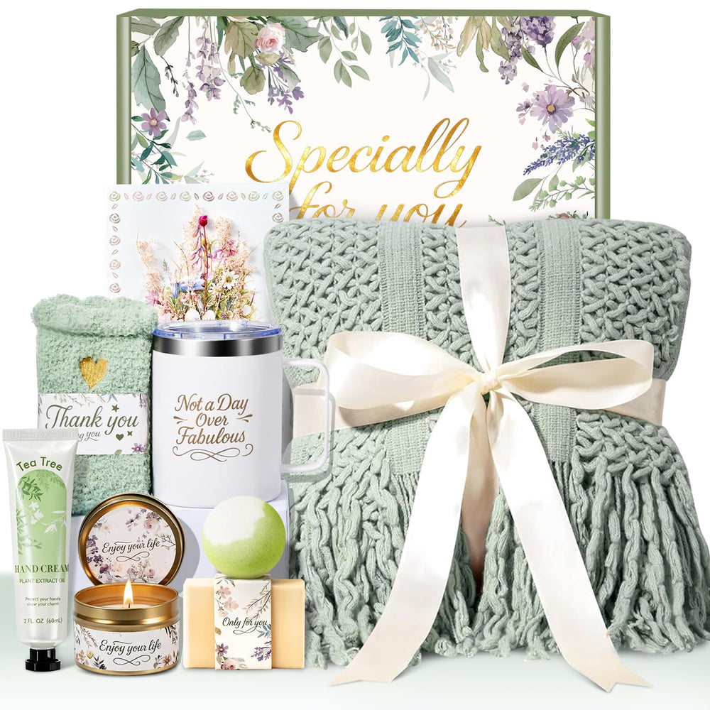 IRINXL birthday gift set blanket, cozy warmth for celebrations and self-care.