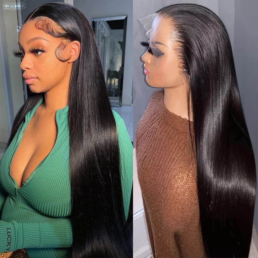 Iris Queen 28-inch straight HD lace-front wig for a natural, long-lasting look.