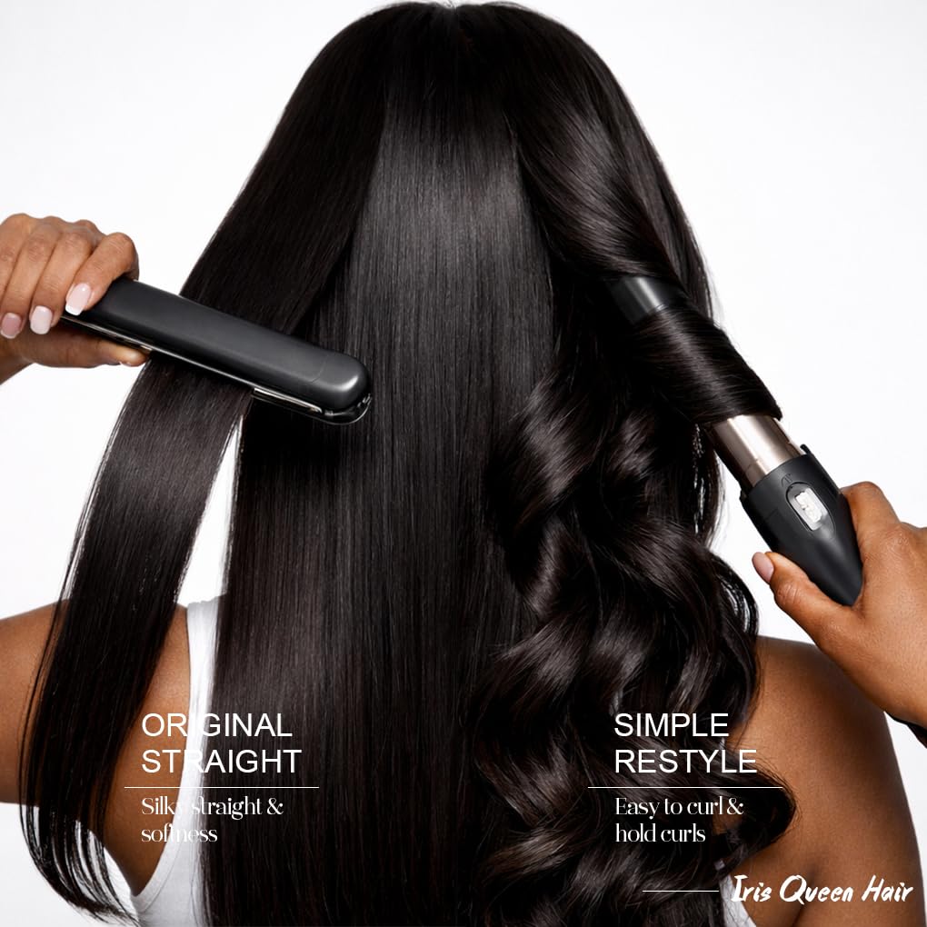 Iris Queen baby hair detail enhances a natural hairline and movement.