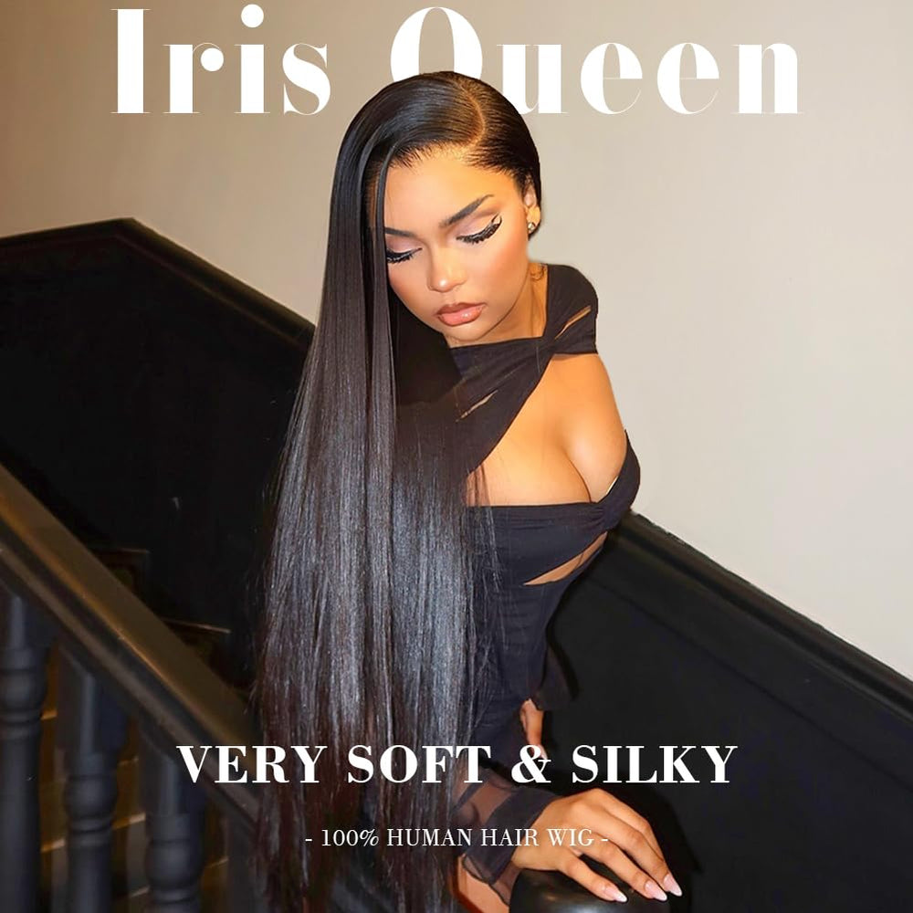 Iris Queen 13x4 transparent lace front provides seamless parting and melt.