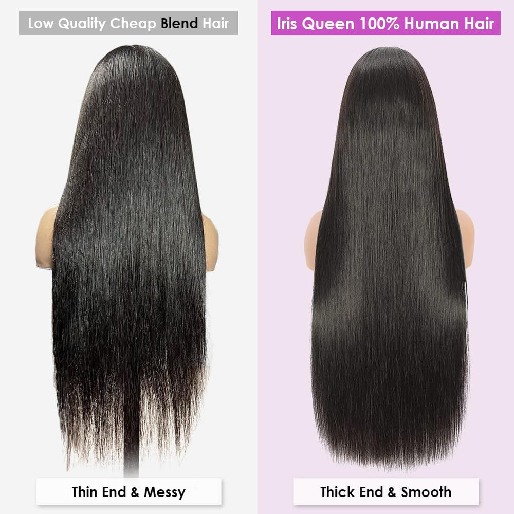 Iris Queen wig package includes cap and 3D mink lash for complete look.